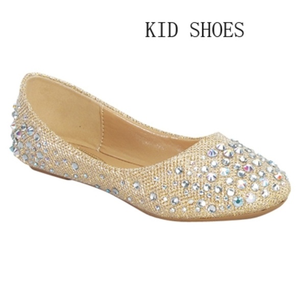 girls champagne shoes